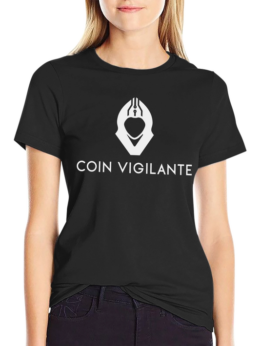 Coin Vigilante Black T-Shirt - Crypto Enthusiast Apparel