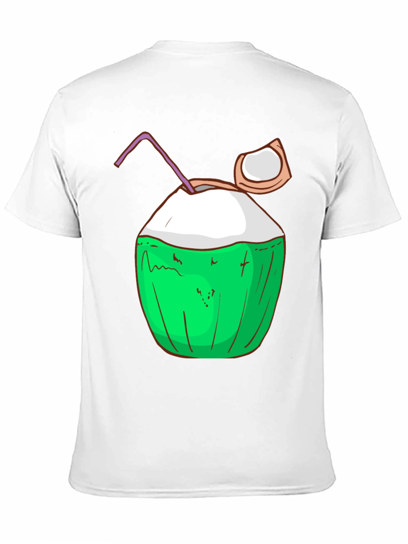 Coconut Drink Graphic Tee - Tropical Summer Vibes
