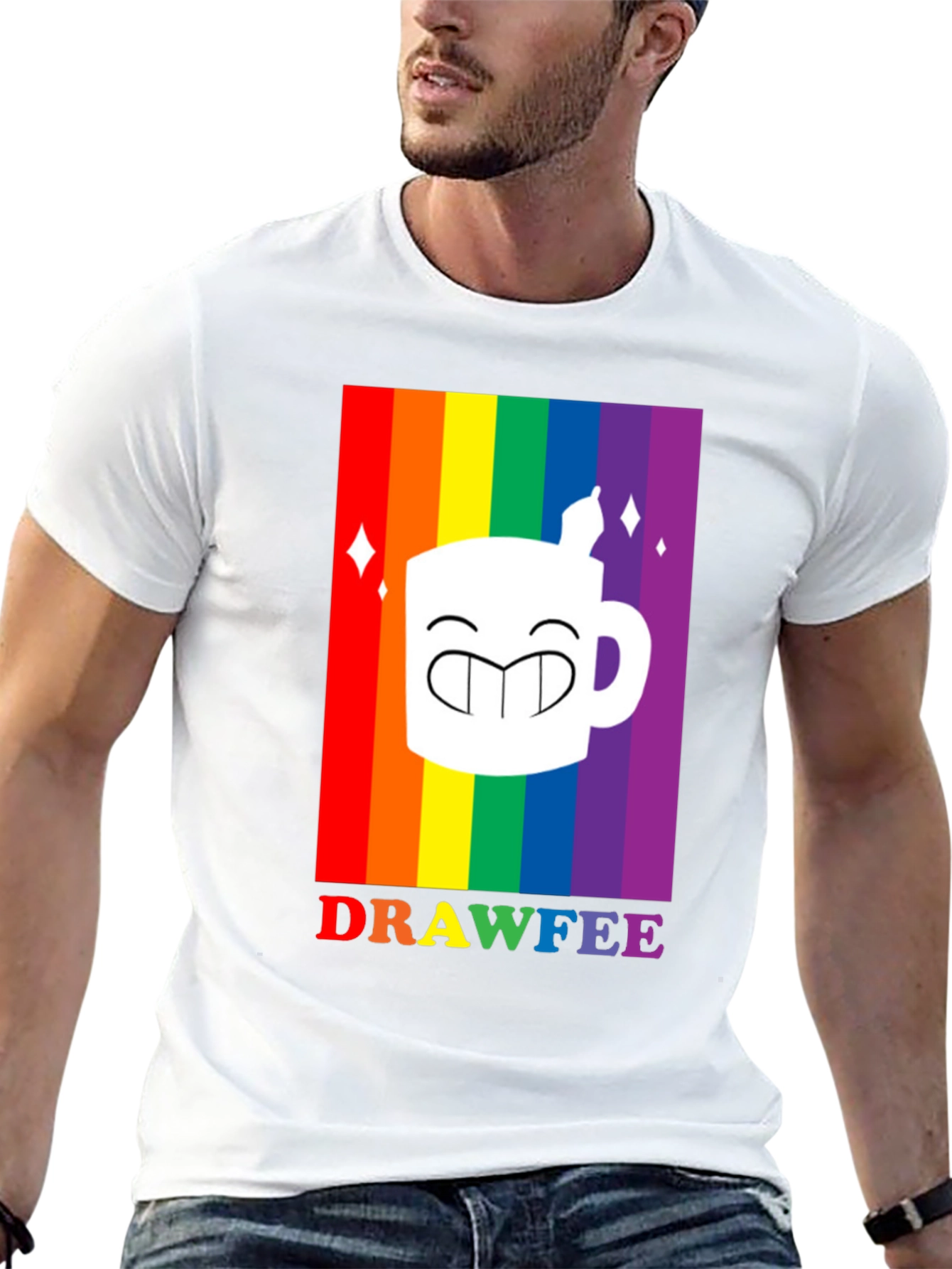 Drawfee Pride Rainbow Graphic Tee