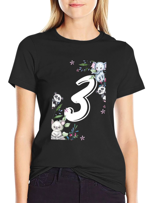 Cute 3rd Birthday Animal T-Shirt