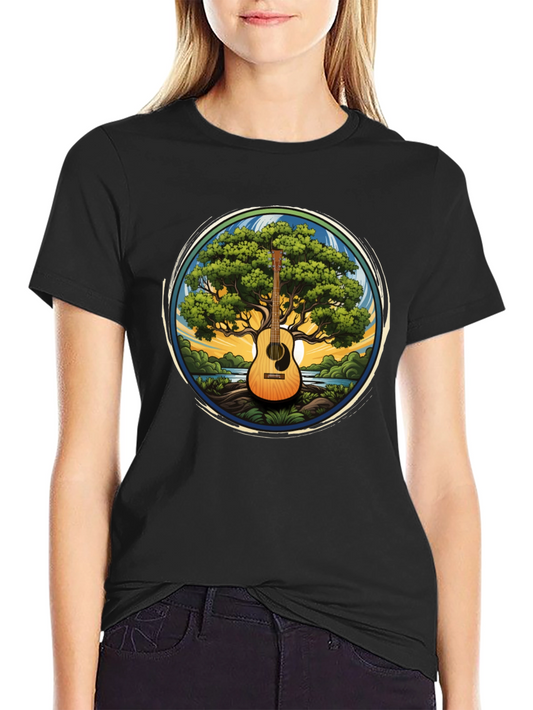 Guitar Tree Graphic Tee - Music Lovers T-Shirt