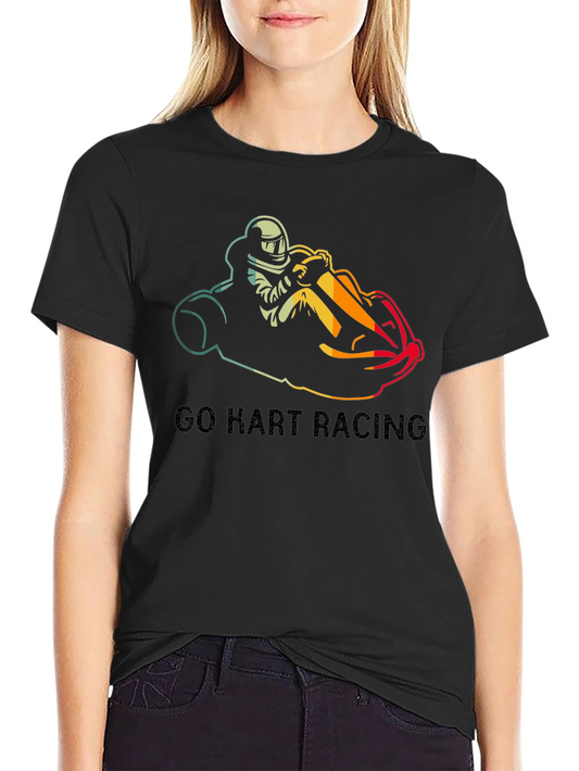 Go Kart Racing Black T-Shirt