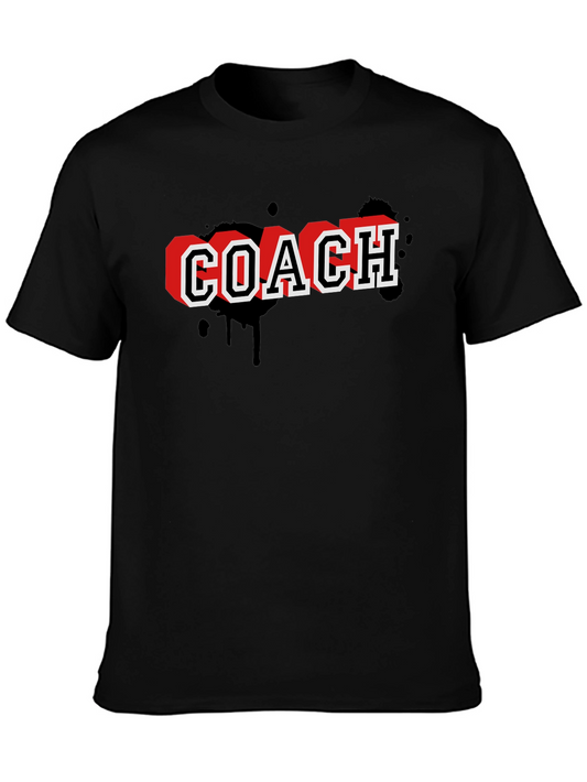 Coach Graphic T-Shirt - Black Cotton Tee