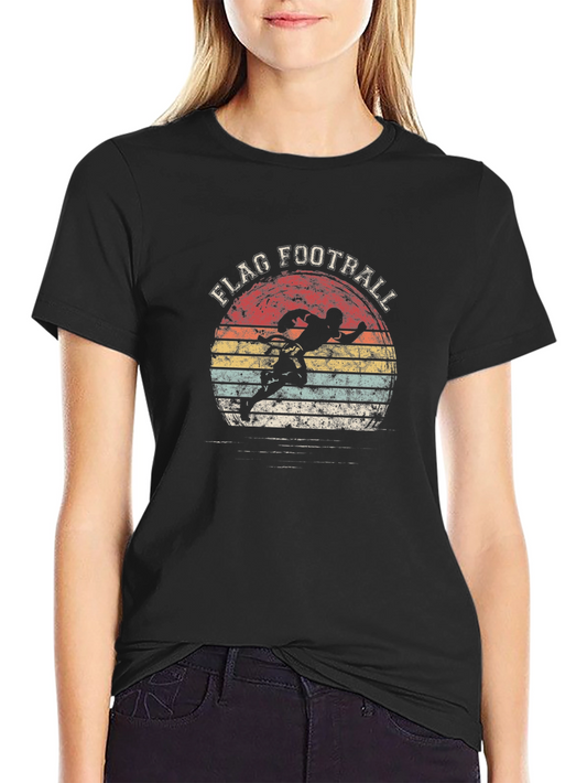 Retro Flag Football T-Shirt - Vintage Design