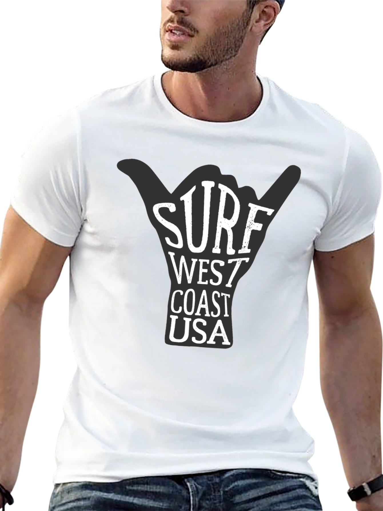 Surf West Coast USA Graphic T-Shirt