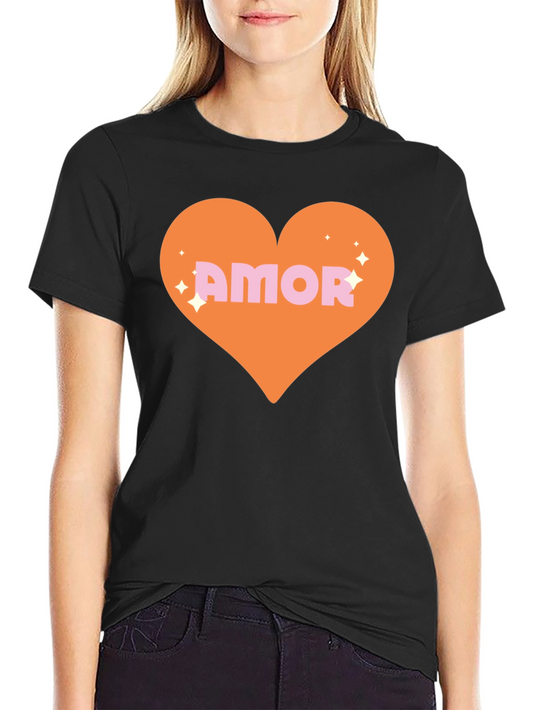 Amor Heart Graphic Tee - Trendy Love Shirt