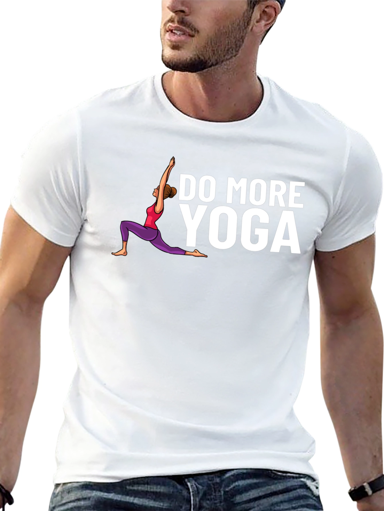 Do More Yoga Graphic Tee - Black