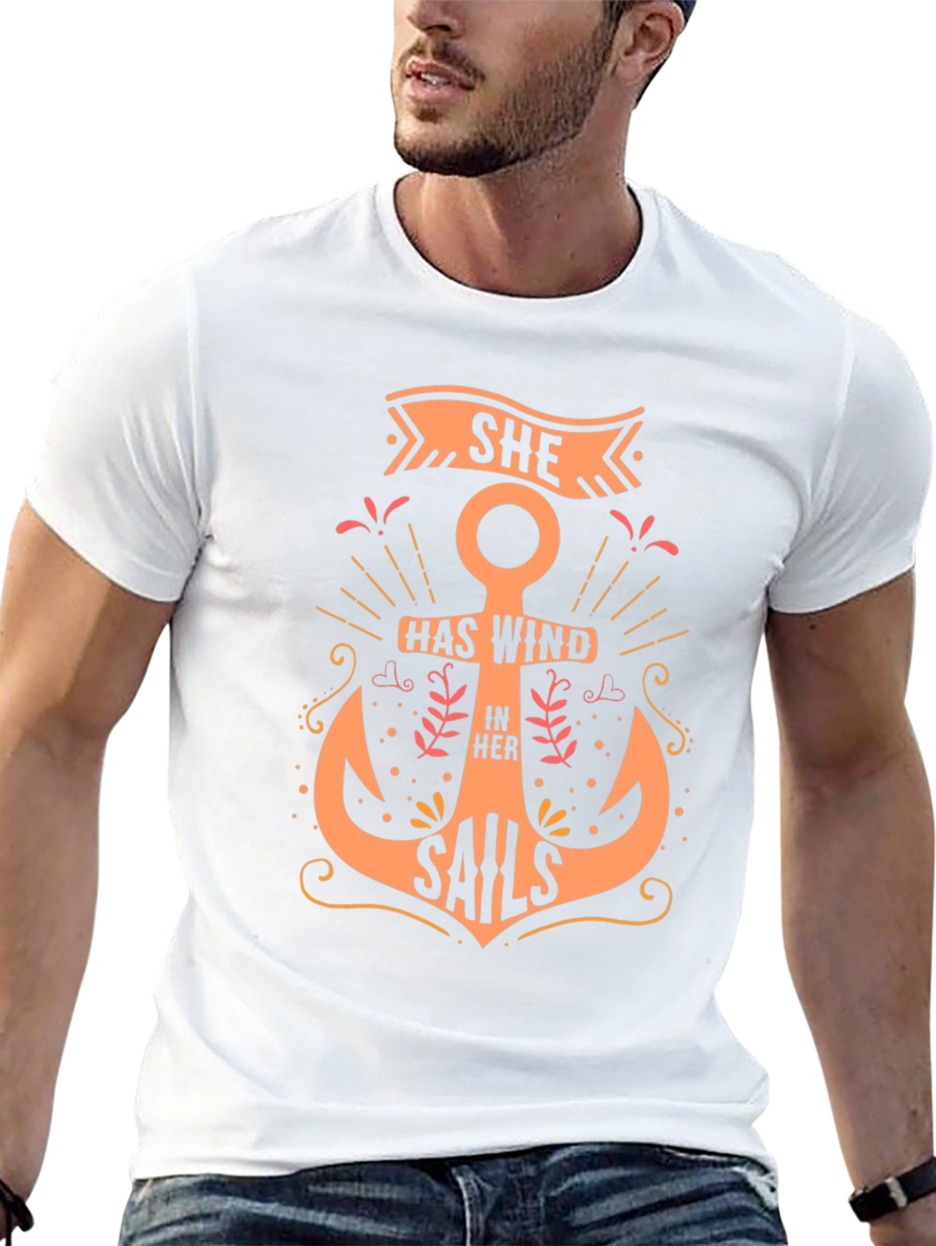 Nautical Anchor Graphic T-Shirt