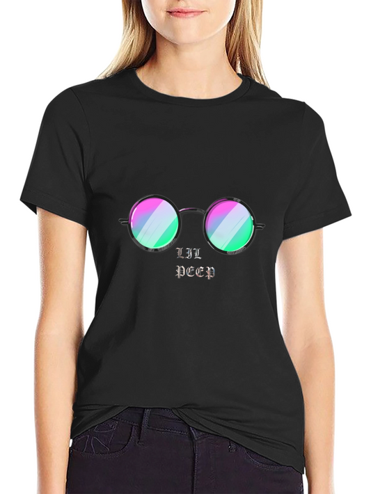 Lil Peep Graphic Print Black T-Shirt