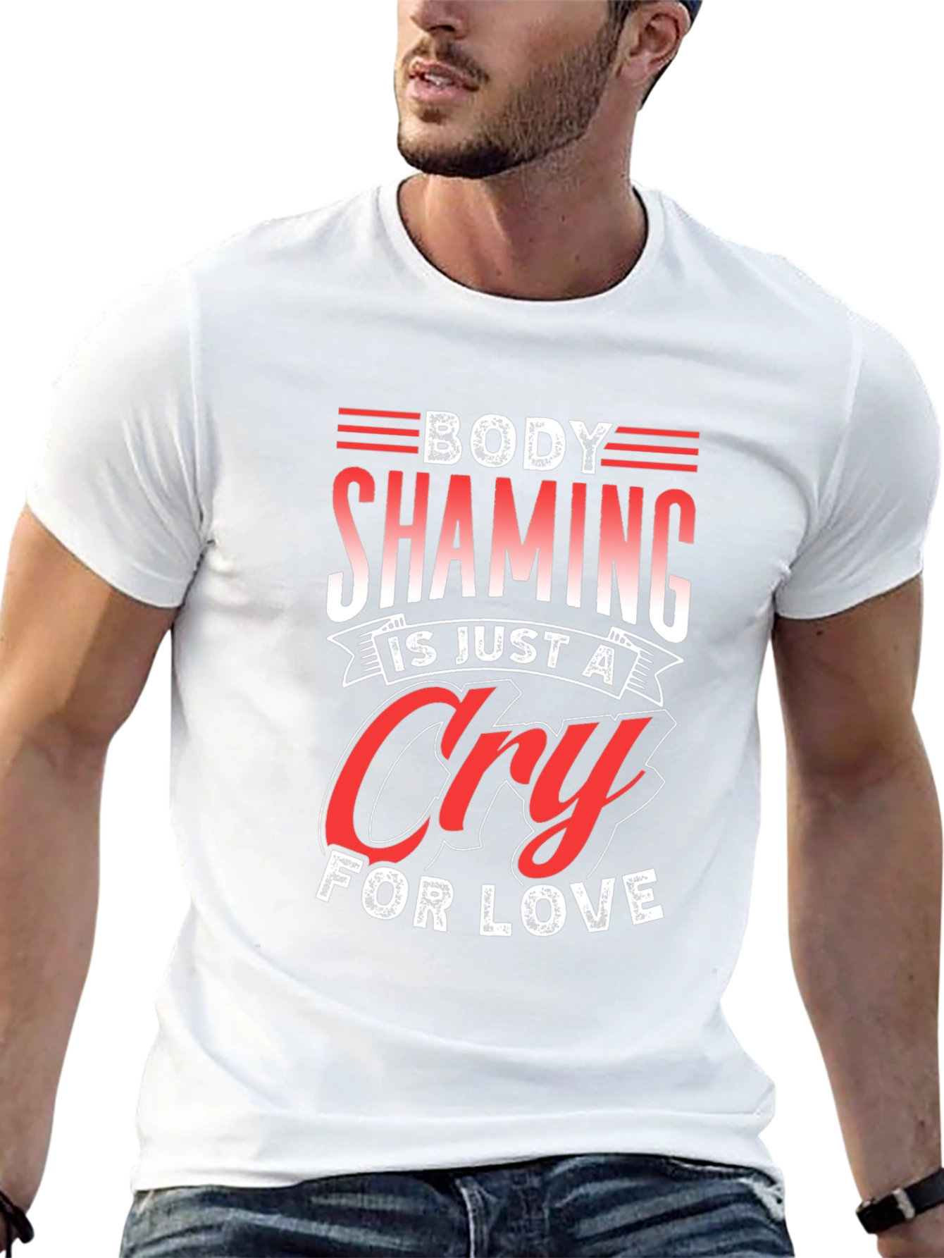 Body Shaming Cry For Love Graphic Tee
