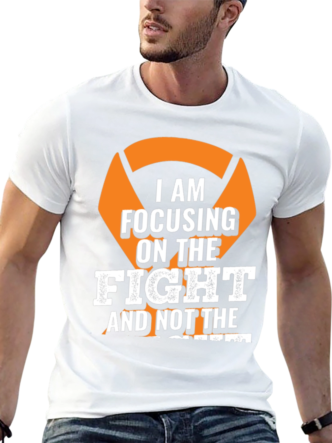 Focus on The Fight T-Shirt - Motivational Tee