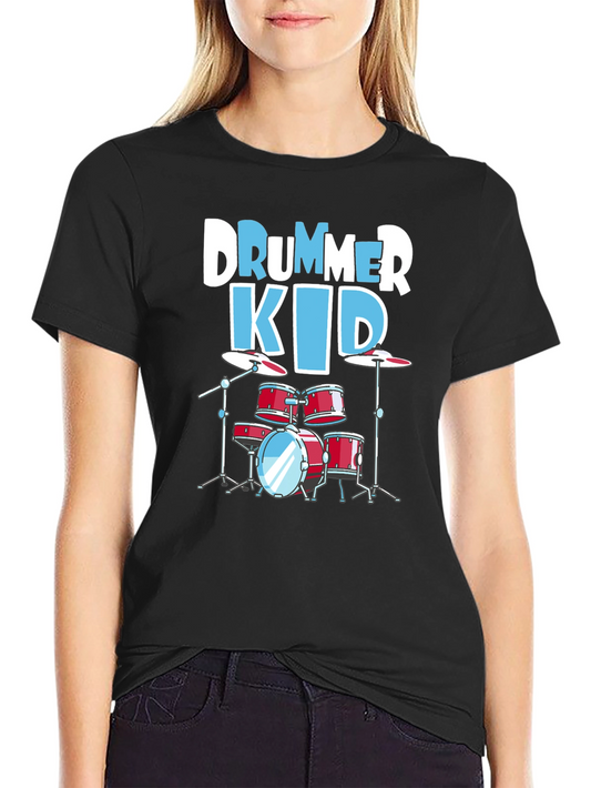 Drummer Kid T-Shirt - Music Lover Tee