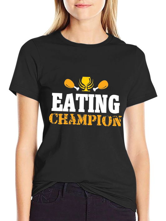 Eating Champion Graphic T-Shirt - Foodie Tee