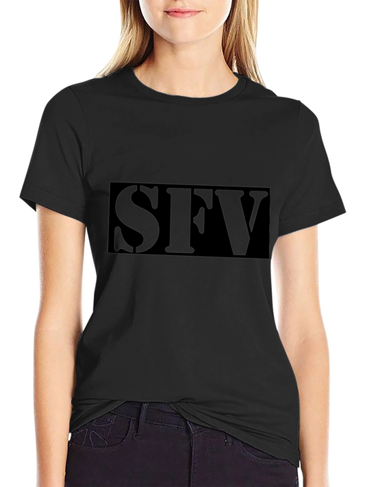 SFV Black Graphic Tee - Mens Casual T-Shirt