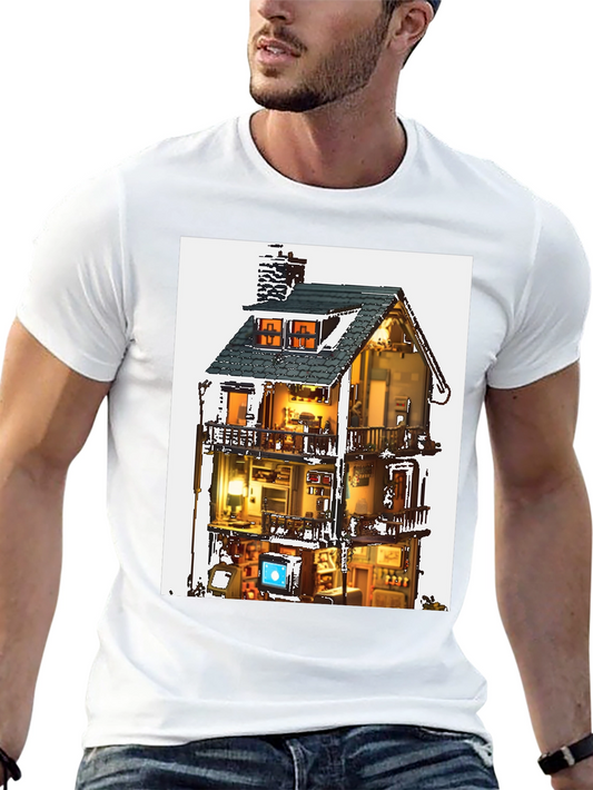Architectural Dollhouse Graphic Tee - Black
