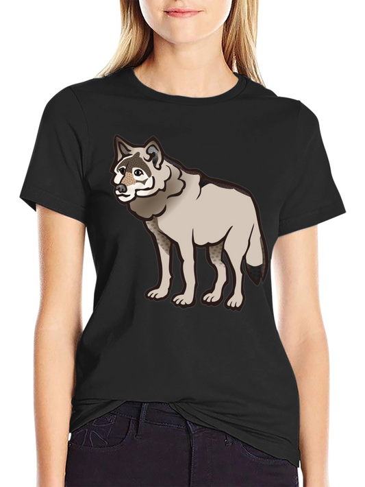 Cool Wolf Graphic Black T-Shirt