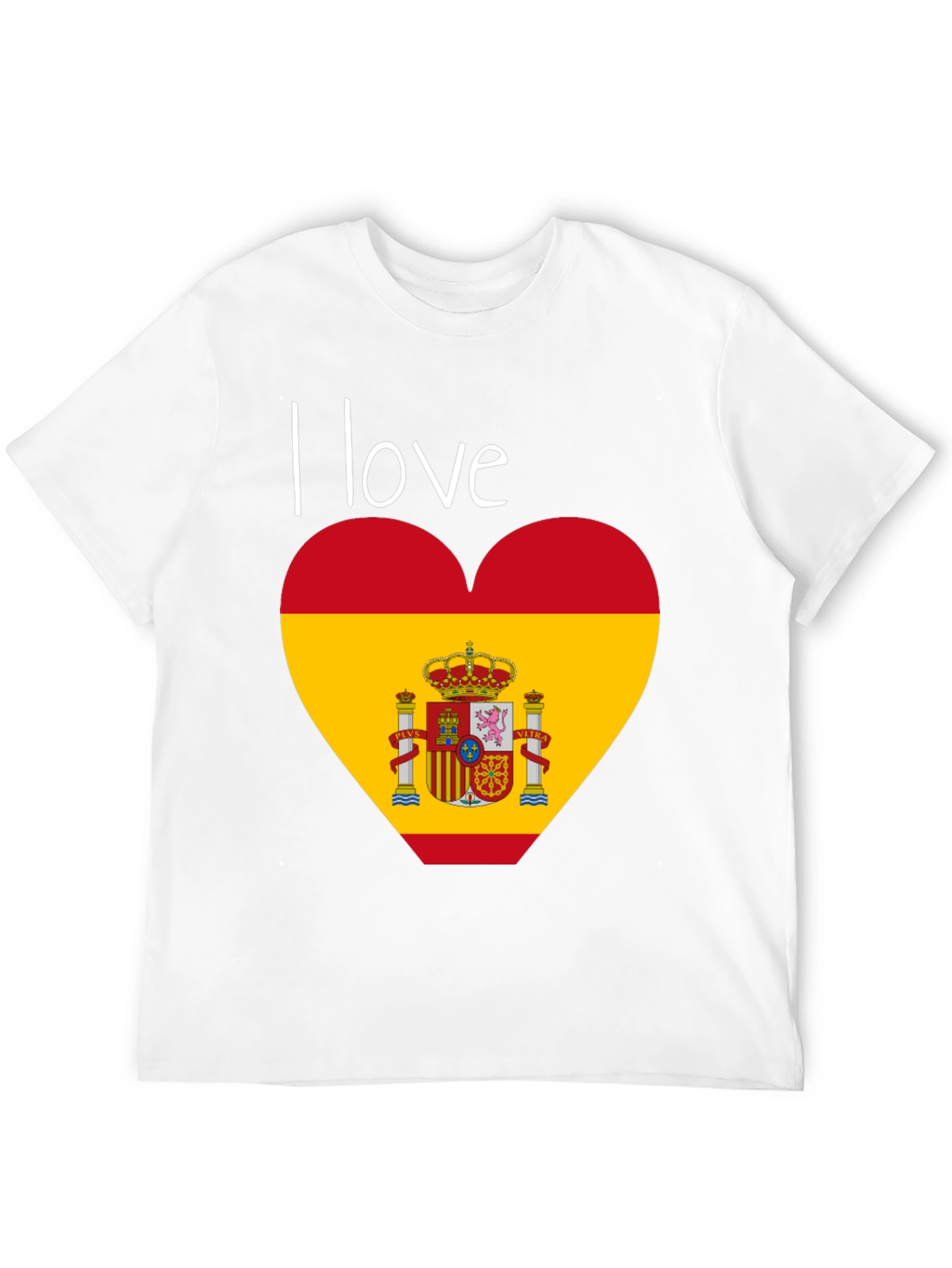 I Love Spain T-Shirt - Black Cotton Tee