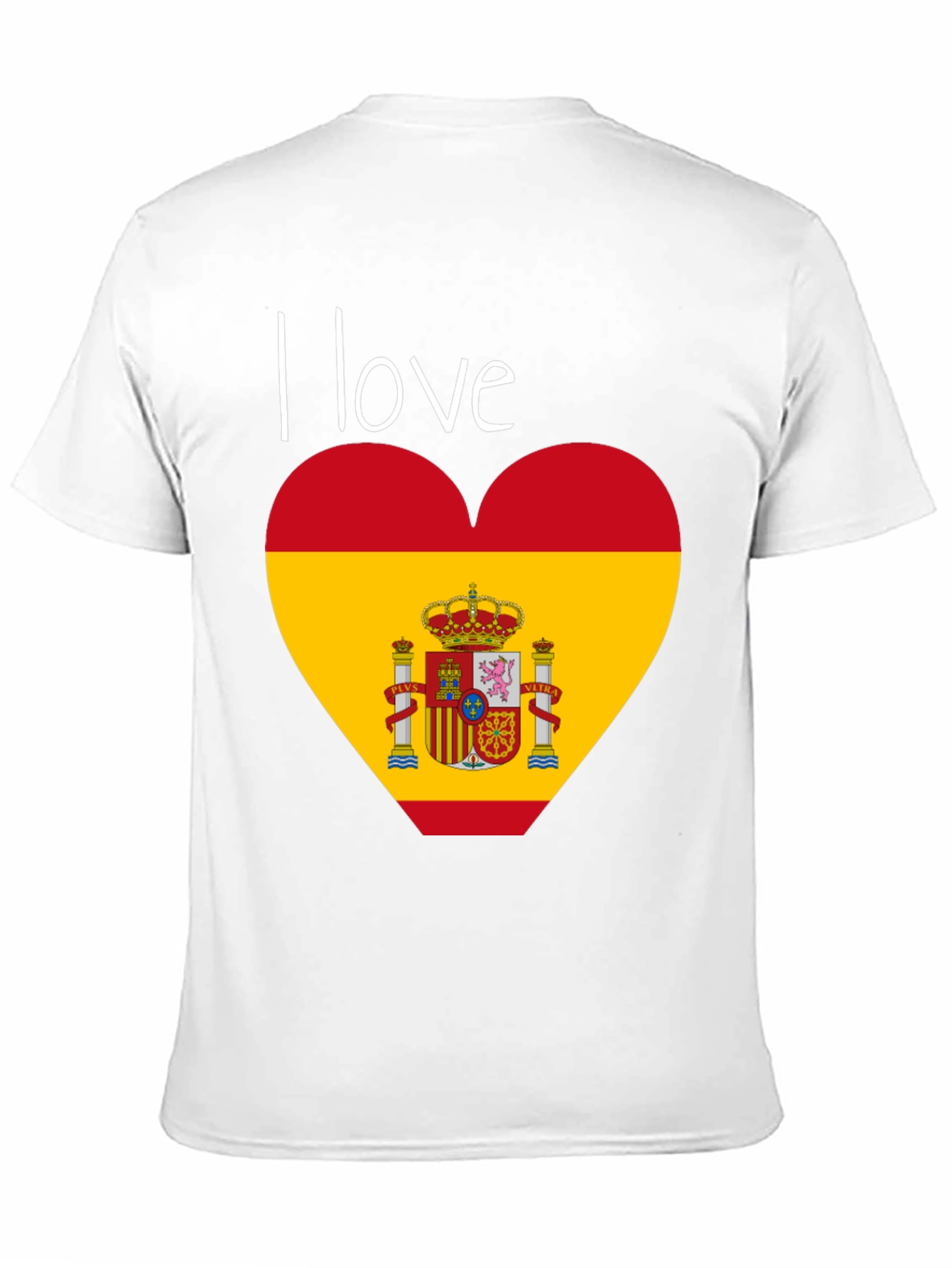 I Love Spain T-Shirt - Black Cotton Tee