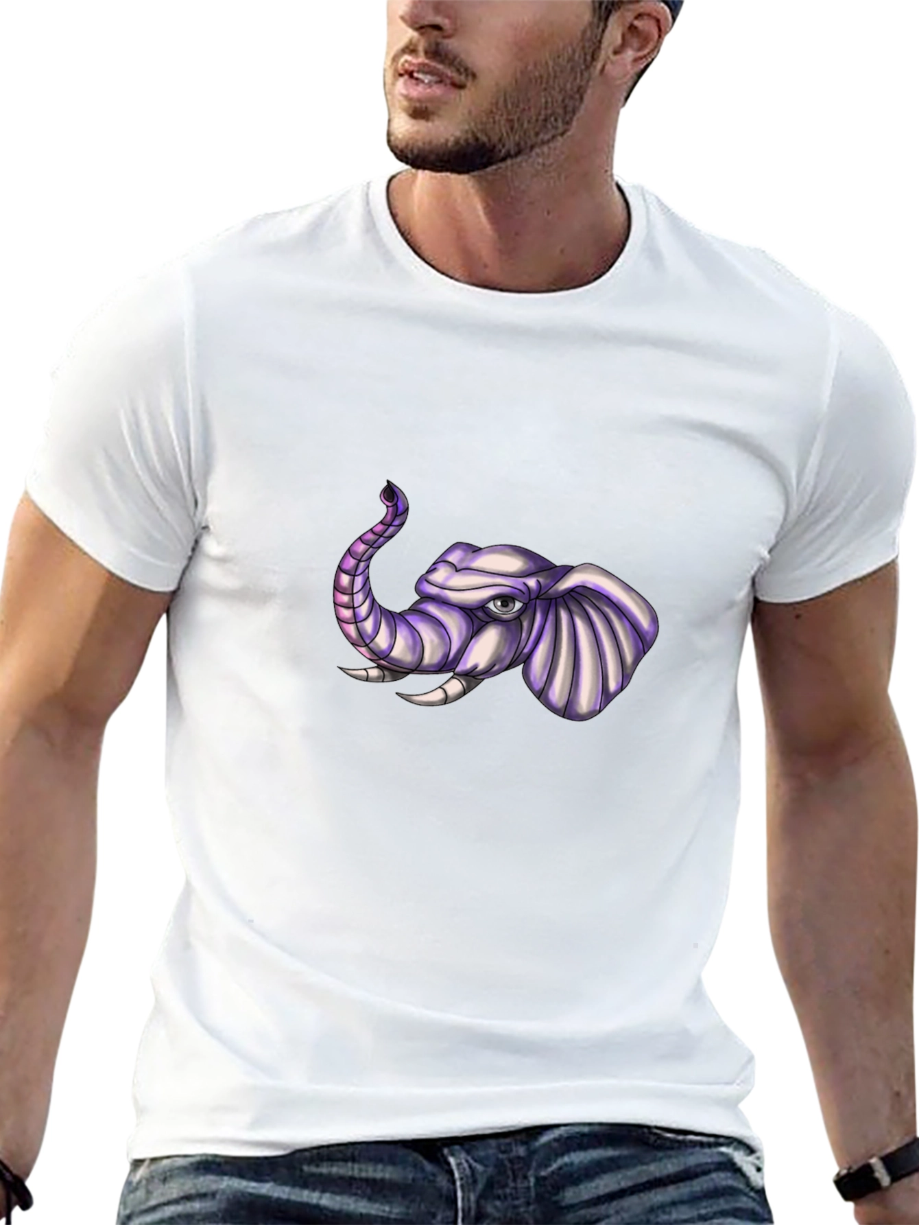 Elephant Graphic Tee - Cool Animal Print