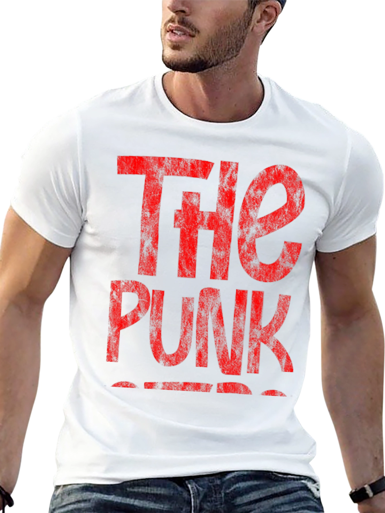 The Punk T-Shirt - Distressed Red Print