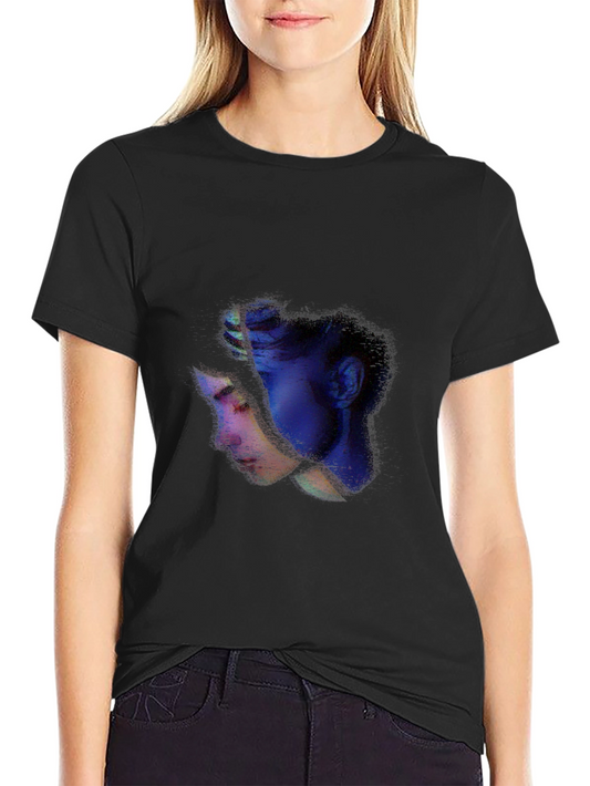 Abstract Portrait Black Tee