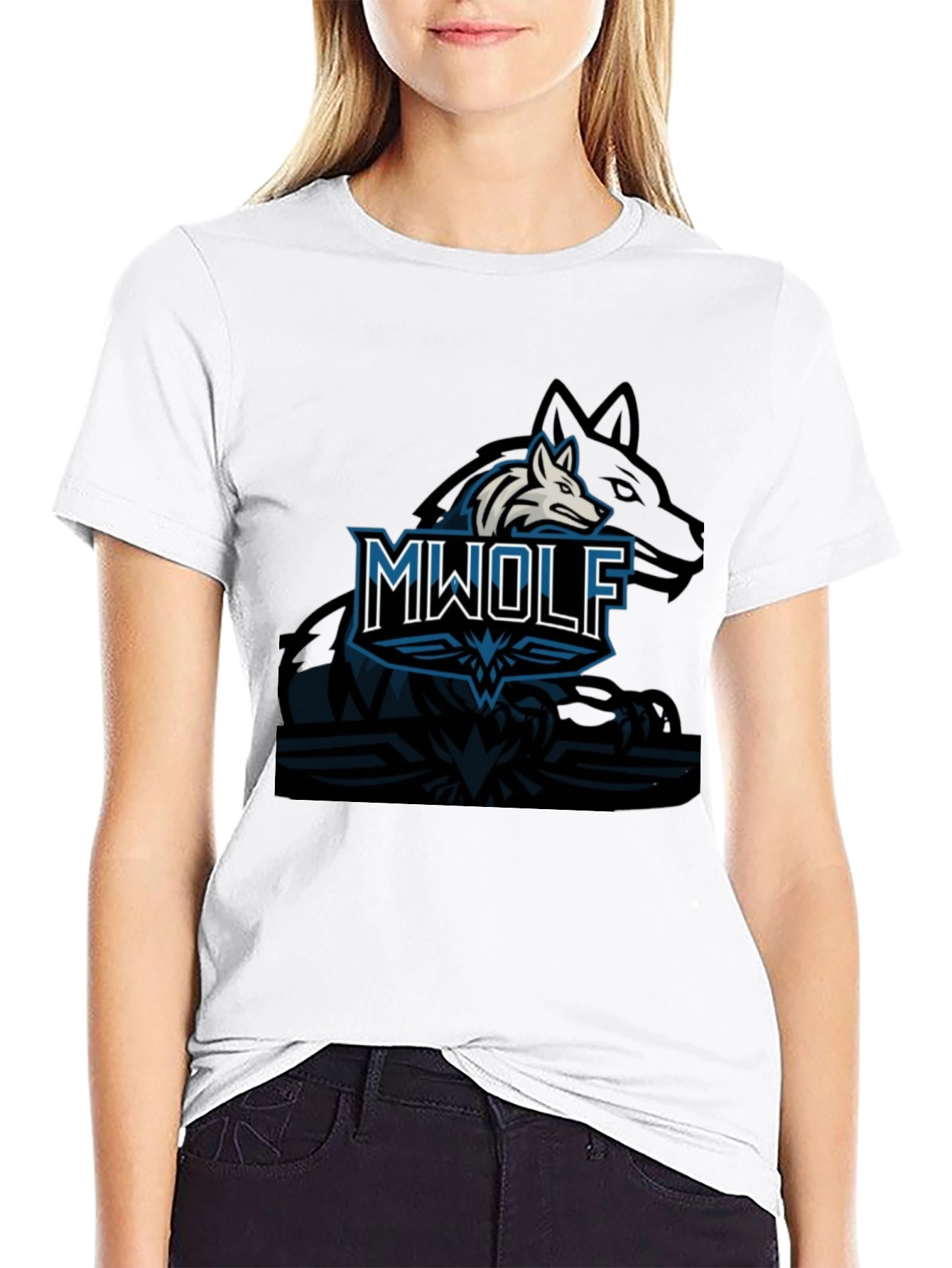 MWOLF Graphic T-Shirt - Black Casual Wear