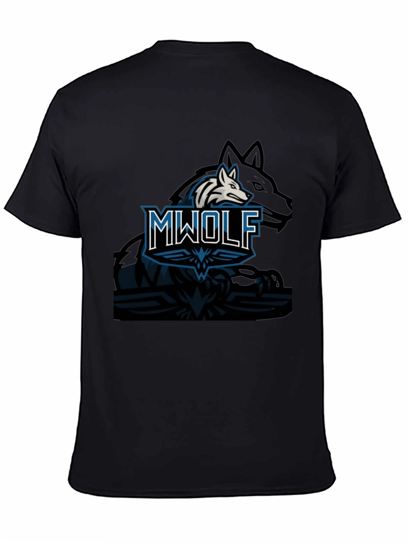 MWOLF Graphic T-Shirt - Black Casual Wear