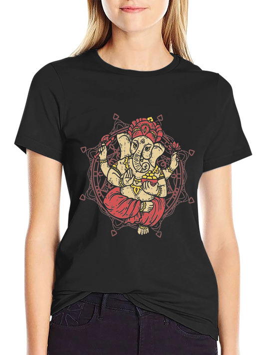 Ganesh Graphic Tee - Premium Cotton Blend