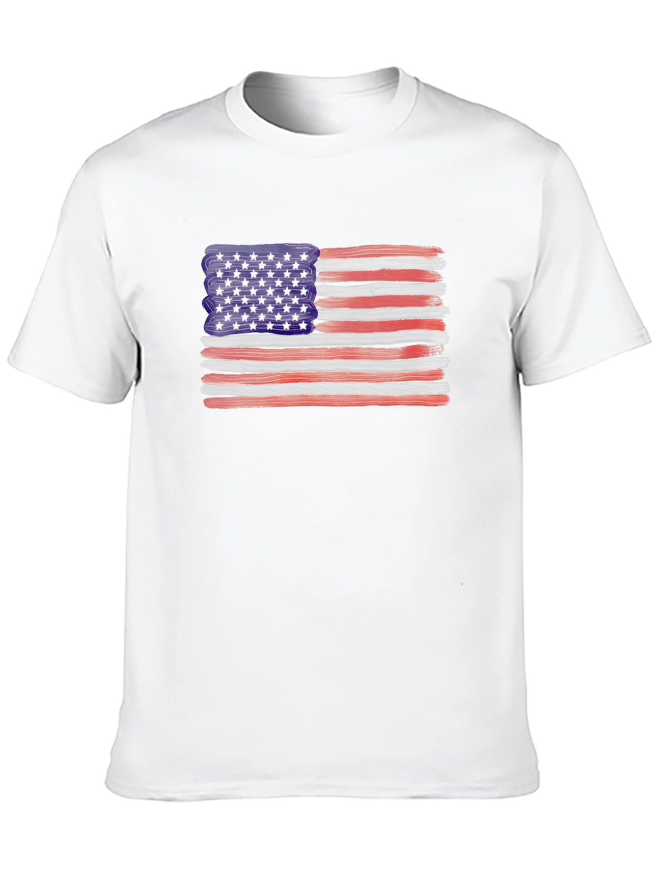 American Flag Brush Stroke Tee