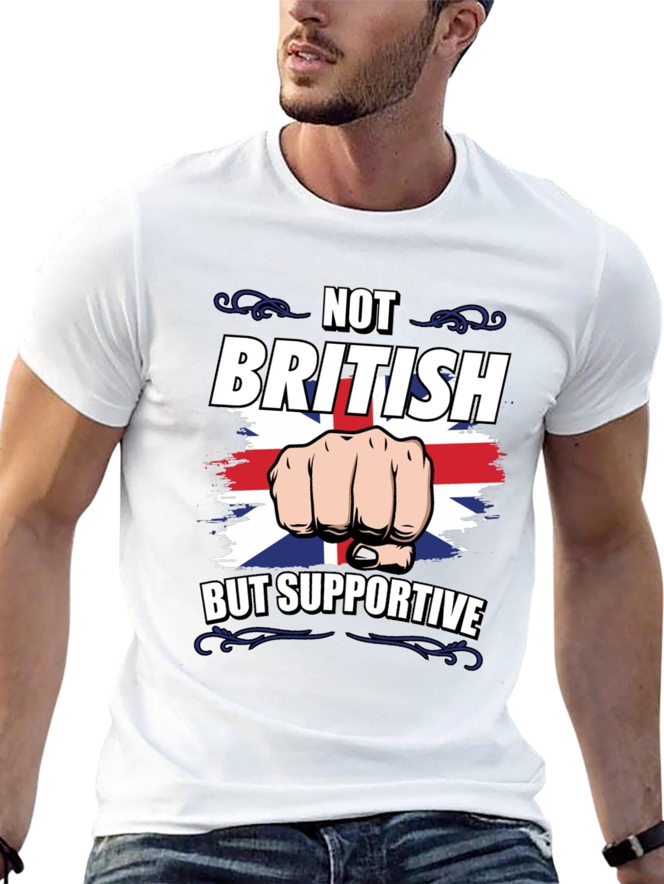 Not British But Supportive Graphic Tee