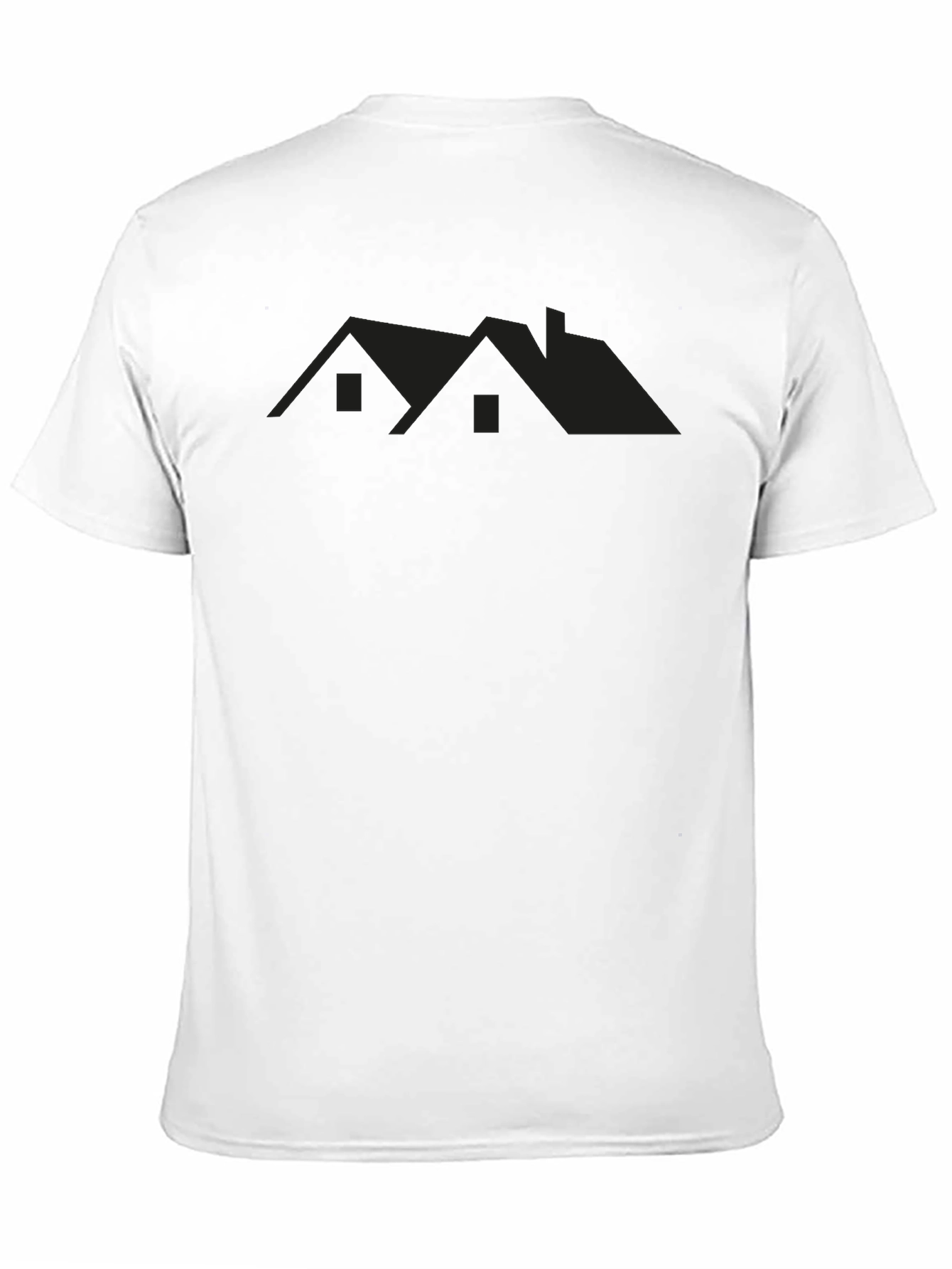Black House Silhouette Tee - Modern Graphic T-Shirt