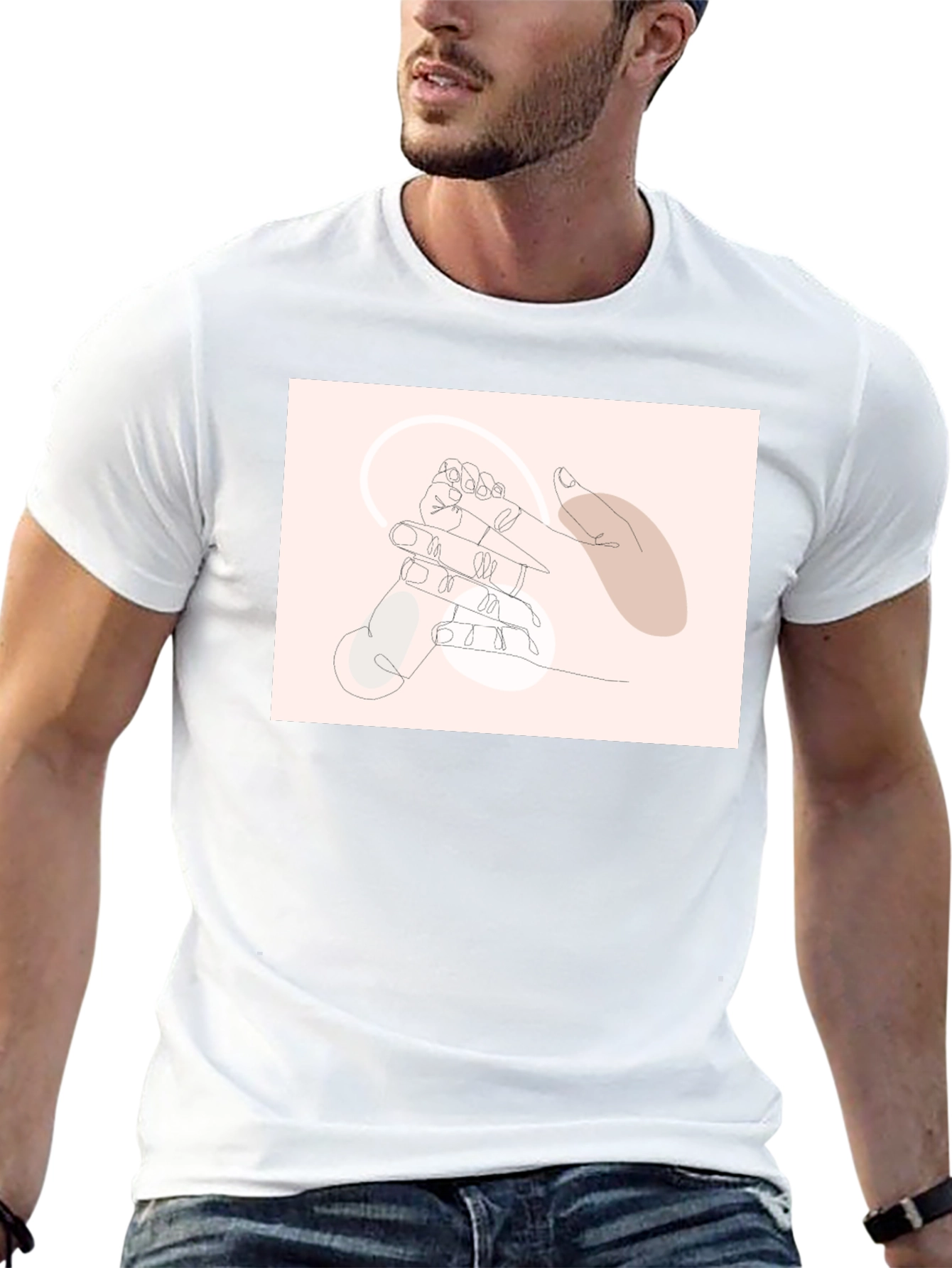 Minimalist Line Art Graphic Tee