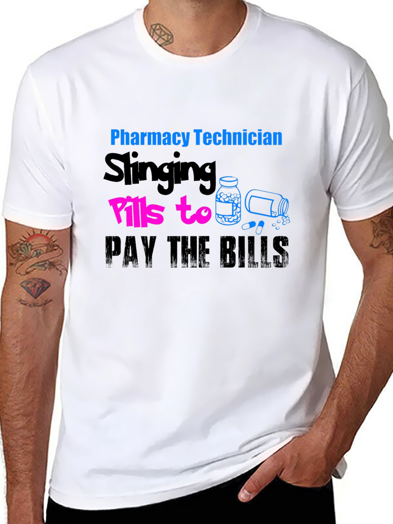 Pharmacy Technician Slings Pills T-Shirt