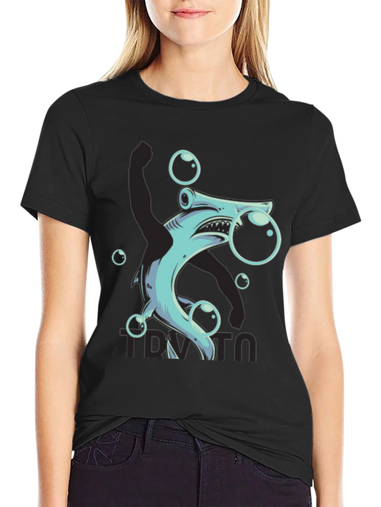 Hammerhead Shark Bubble T-Shirt - Funny Ocean Tee