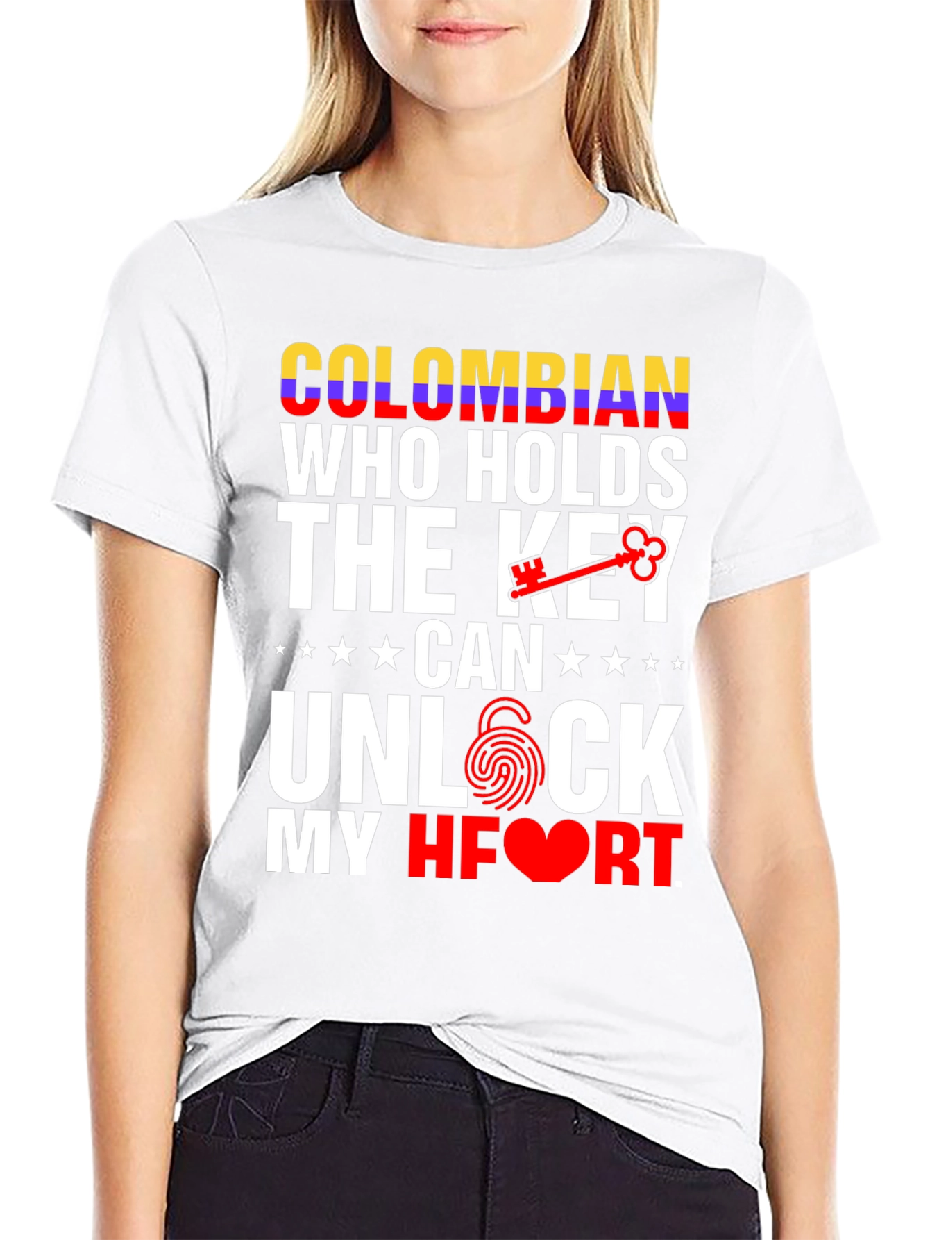 Colombian Key to My Heart Graphic T-Shirt
