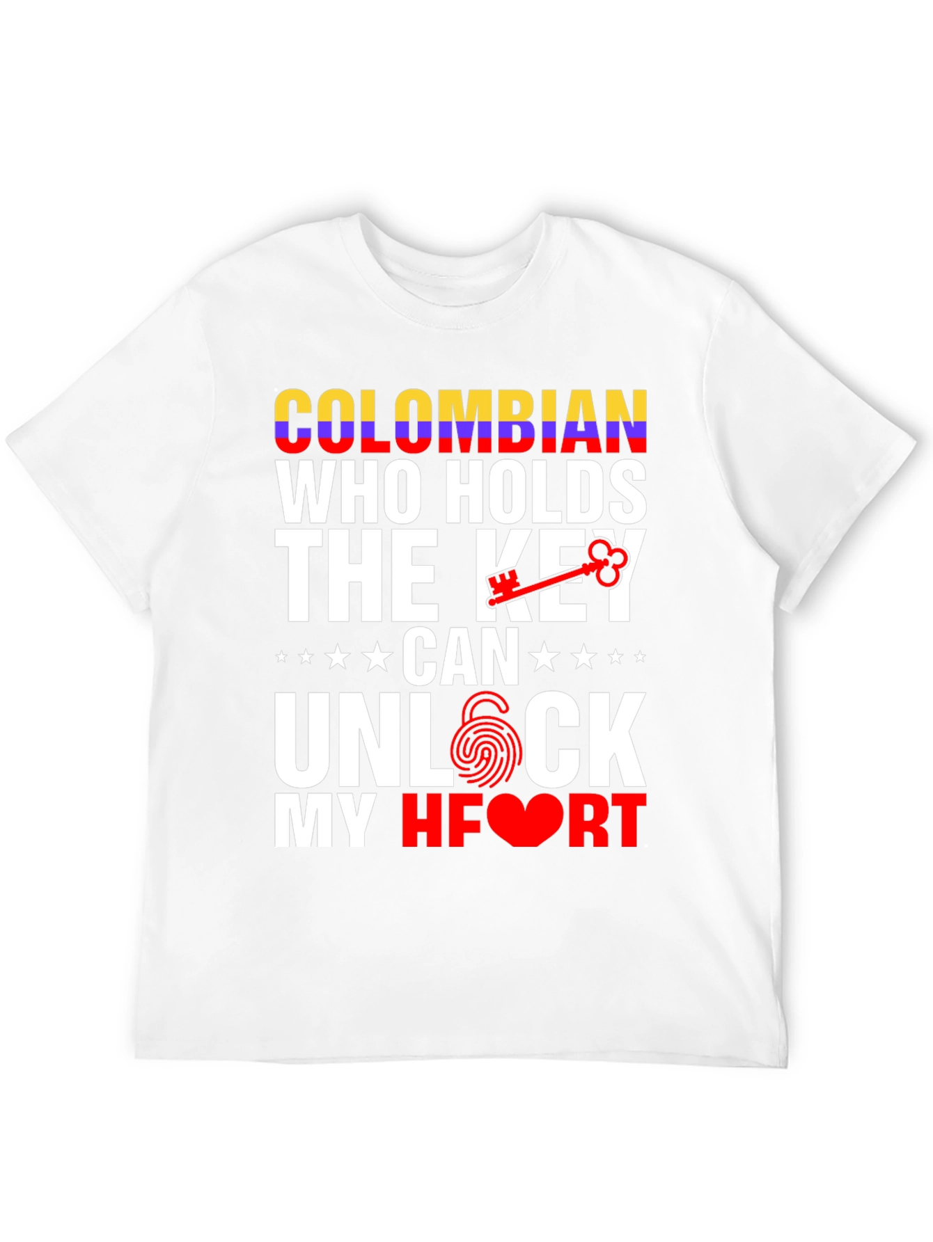 Colombian Key to My Heart Graphic T-Shirt