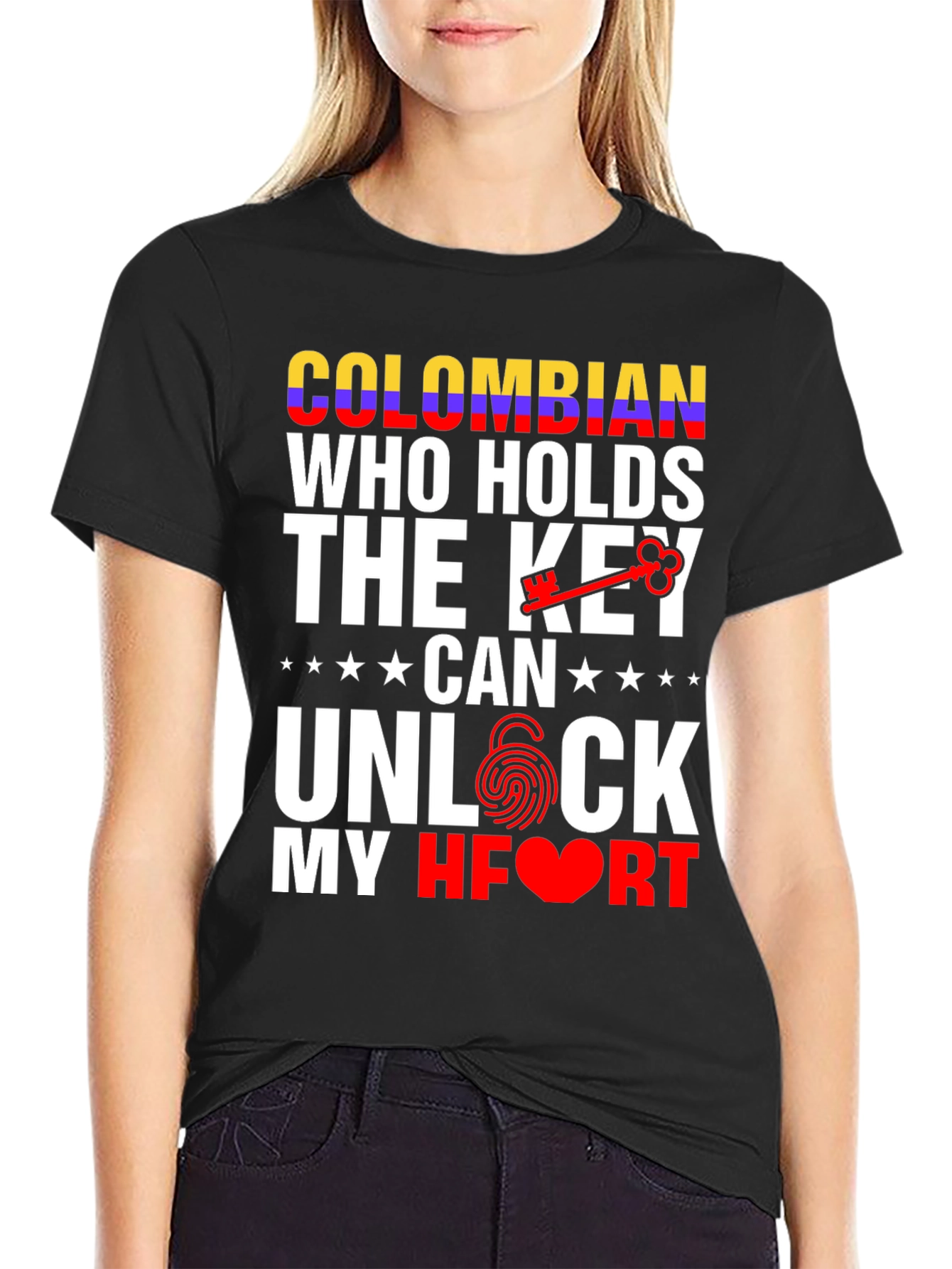 Colombian Key to My Heart Graphic T-Shirt