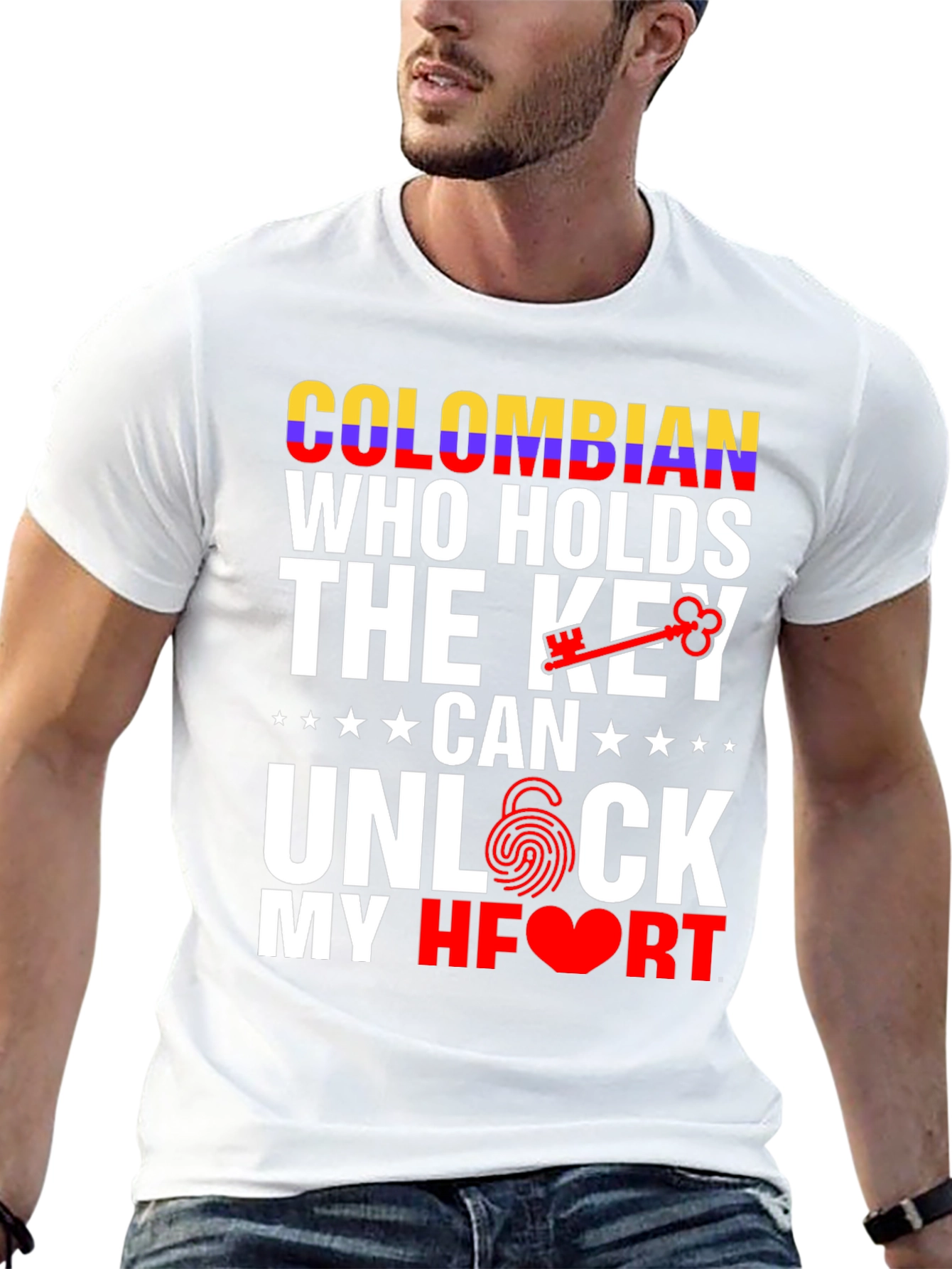 Colombian Key to My Heart Graphic T-Shirt