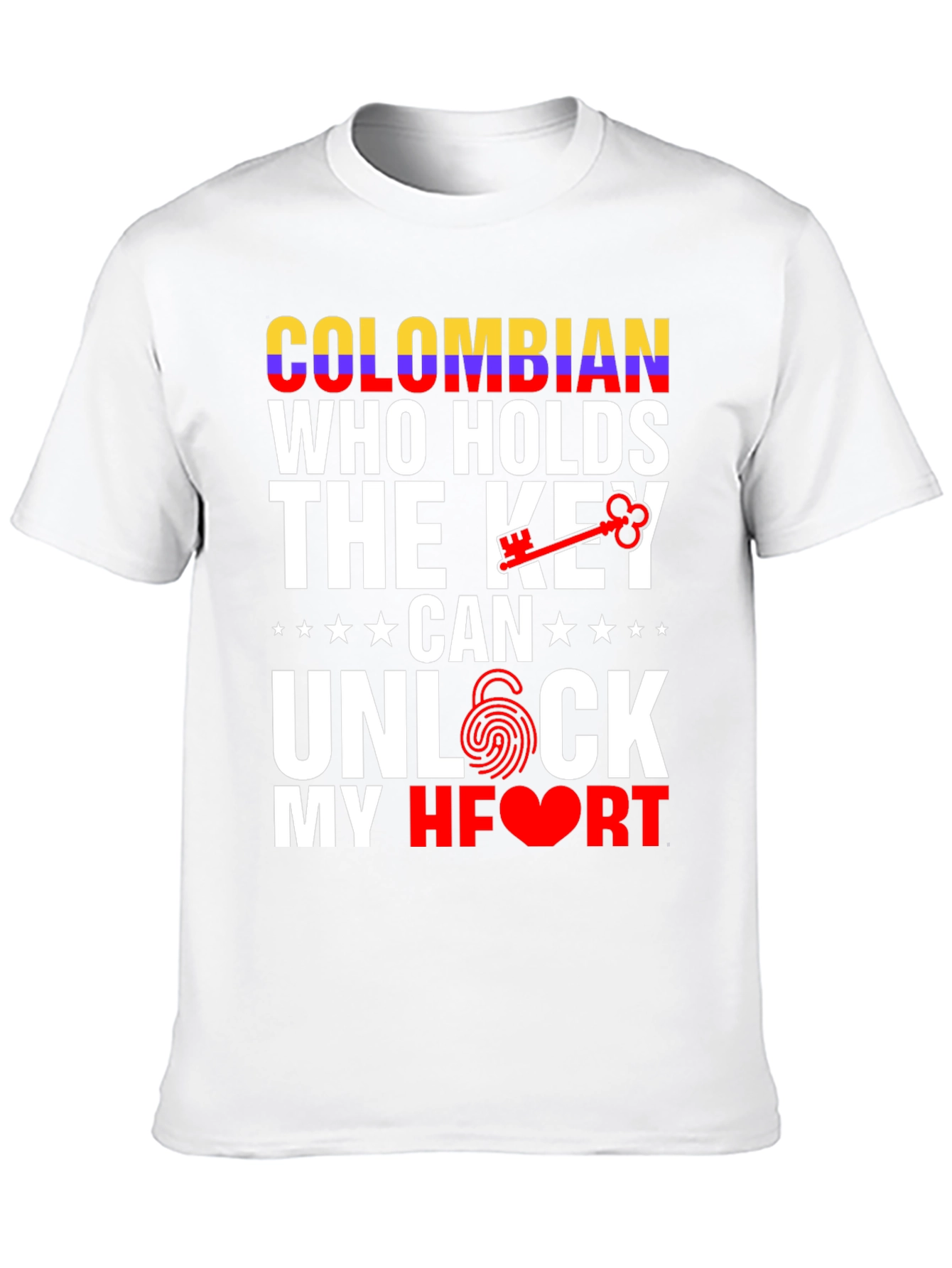 Colombian Key to My Heart Graphic T-Shirt