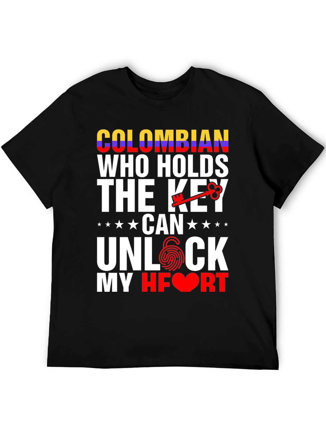 Colombian Key to My Heart Graphic T-Shirt