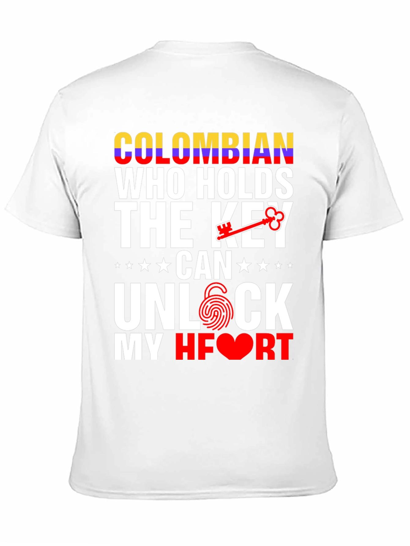 Colombian Key to My Heart Graphic T-Shirt