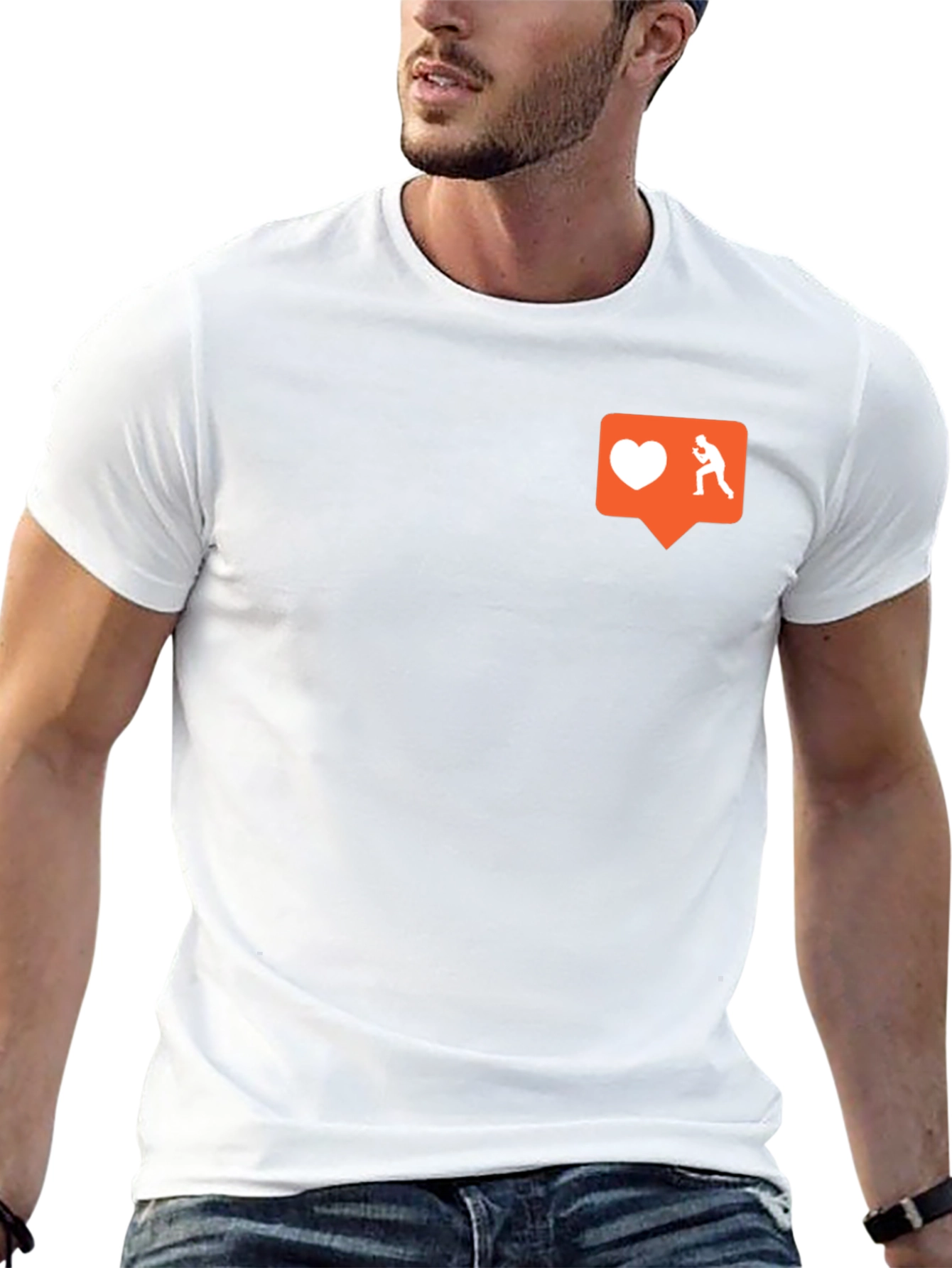 Black T-Shirt with Social Media Inspired Graphic