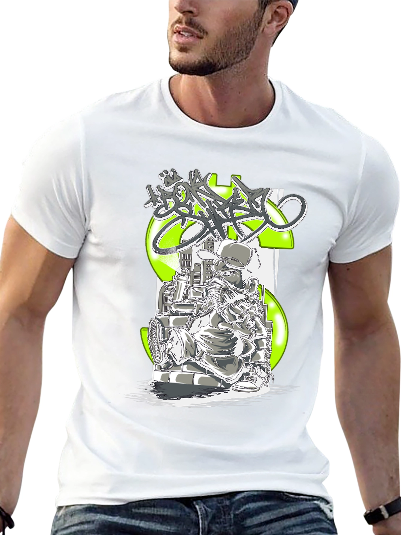 Graffiti Artist Black T-Shirt