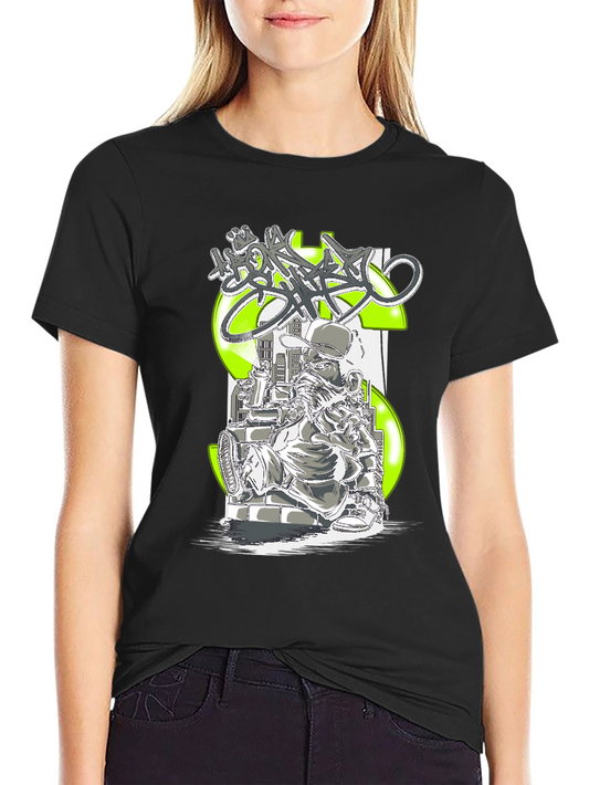 Graffiti Artist Black T-Shirt