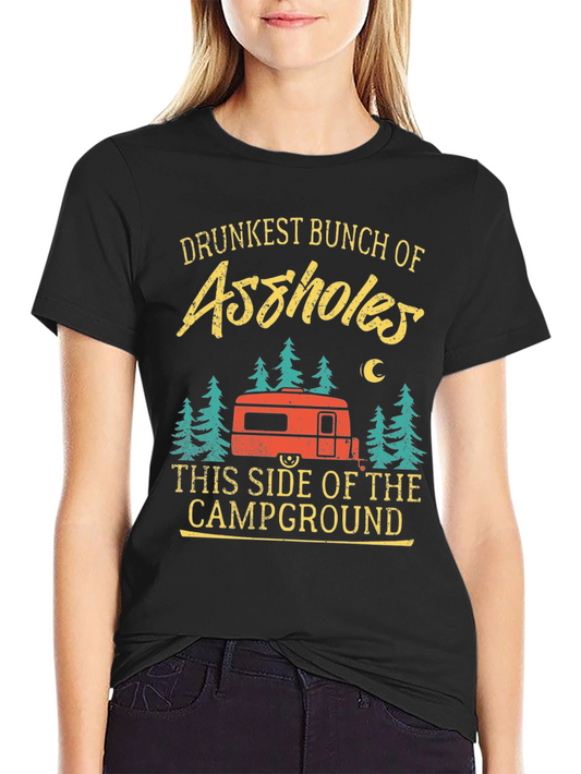 Drunkest Bunch Camping T-Shirt