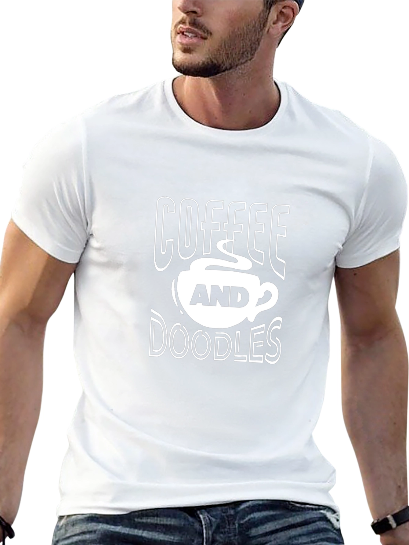 Coffee and Doodles Graphic T-Shirt