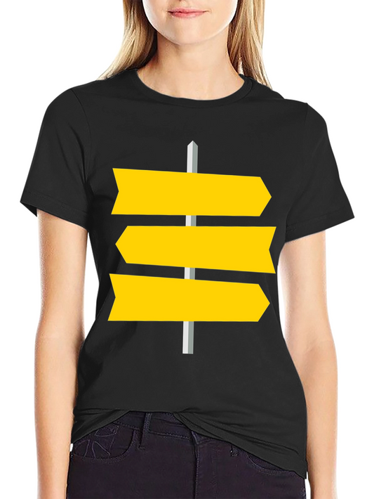 Directional Signpost Graphic Tee - Unisex Cotton T-Shirt