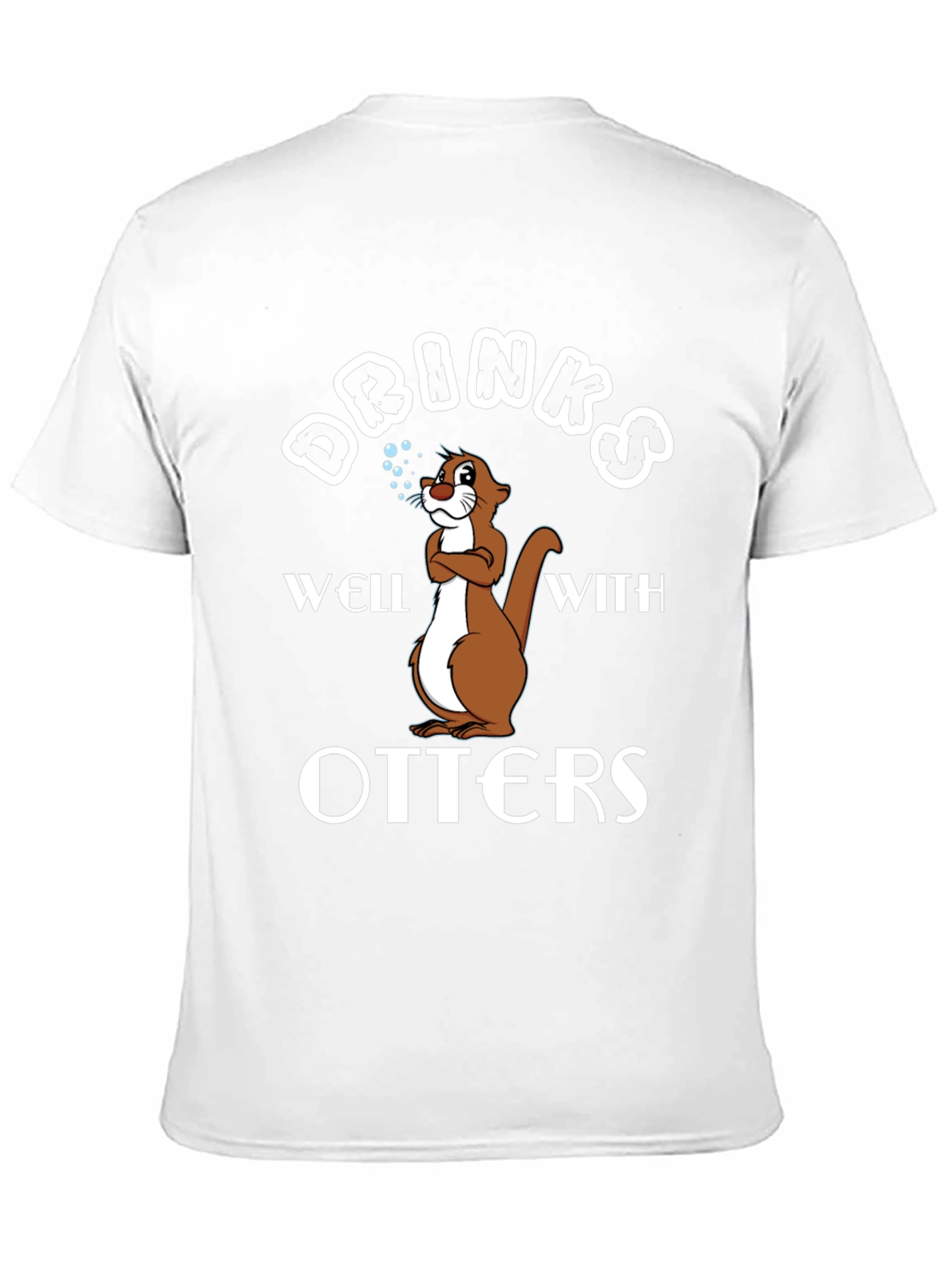 Drinks Well With Otters Graphic T-Shirt