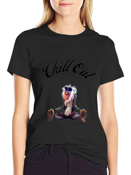Chill Out Rafiki T-Shirt - Relaxed Zen Monkey Tee