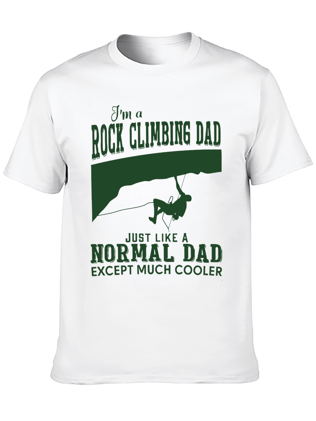 Rock Climbing Dad T-Shirt: Cool Fathers Day Gift